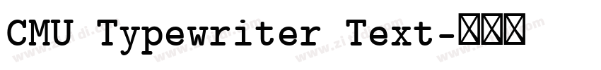 CMU Typewriter Text字体转换 CMU Typewriter Text字体转换